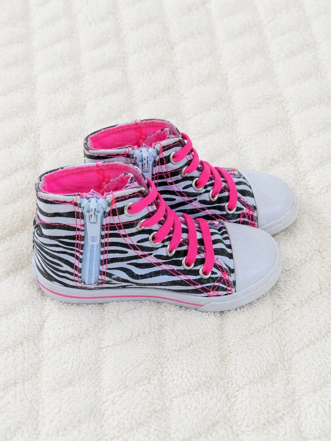 Zapatillas altas Orchestra de rayas rosa – Talla 23 – Como nuevas – photo 2